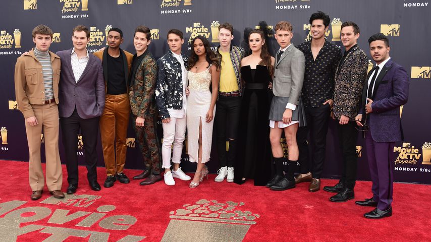 Der "Tote Mädchen lügen nicht"-Cast, 2018 bei den MTV Movie Awards
