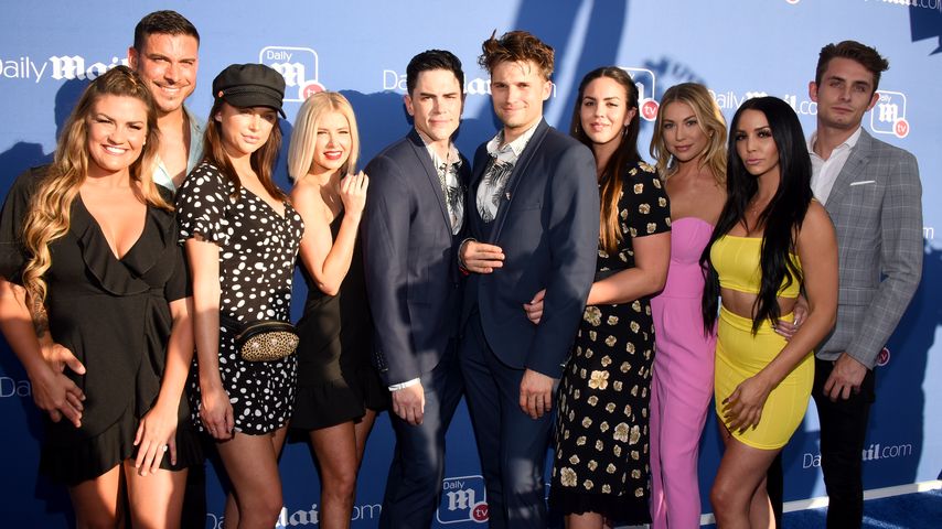 Brittany Cartwright und Jax Taylor mit dem "Vanderpump Rules"-Cast, Juli 2018