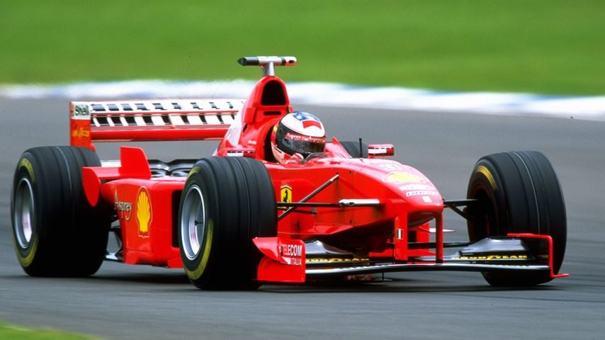Der versteigerte Wagen beim Rennen in Silverstone 1998