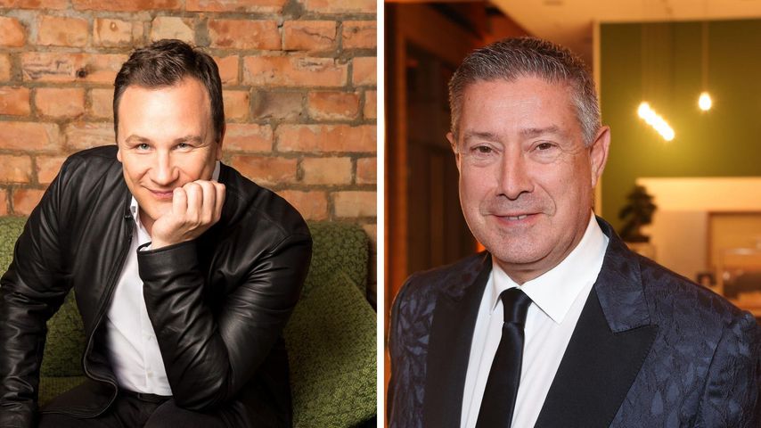 Collage: Guido Maria Kretschmer und Joachim Llambi lächeln.