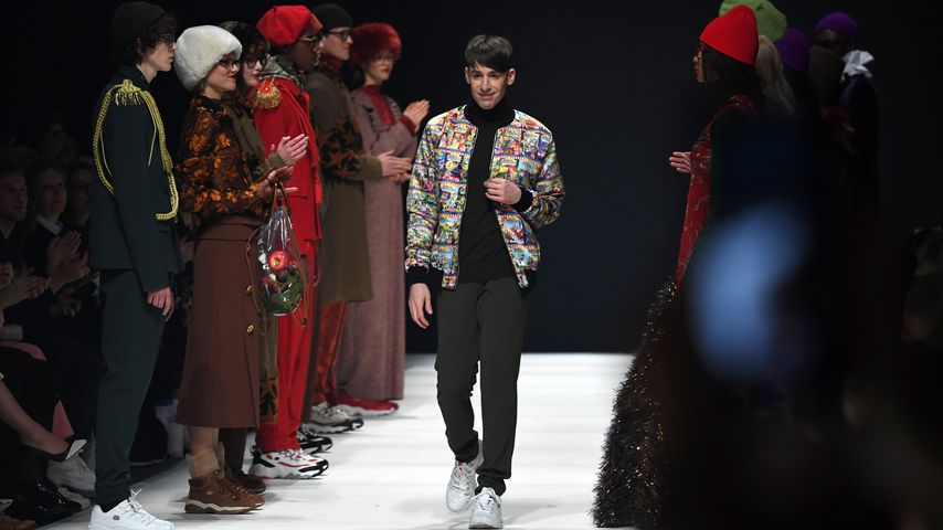Designer Kilian Kerner bei seiner Show auf der Fashion Week Berlin 2020