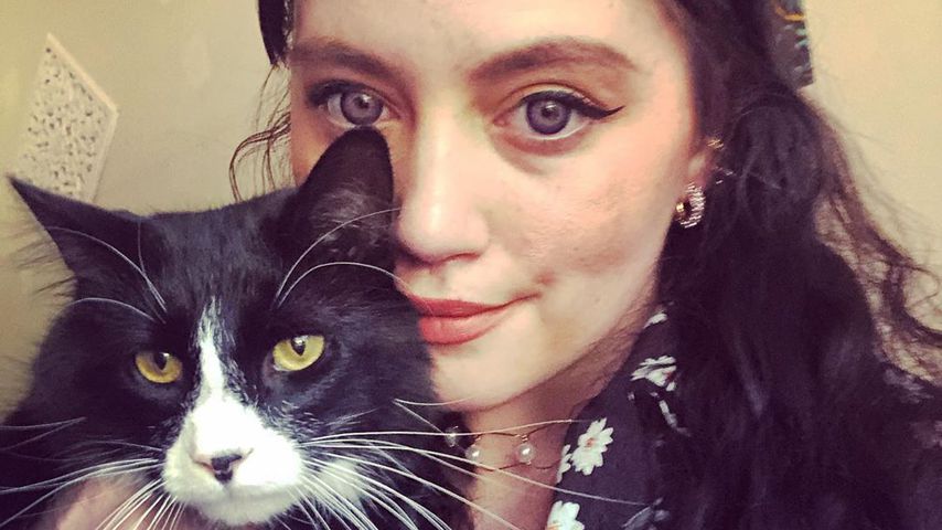 Desiree Anzalone und ihr Kater Houdini im Juni 2020