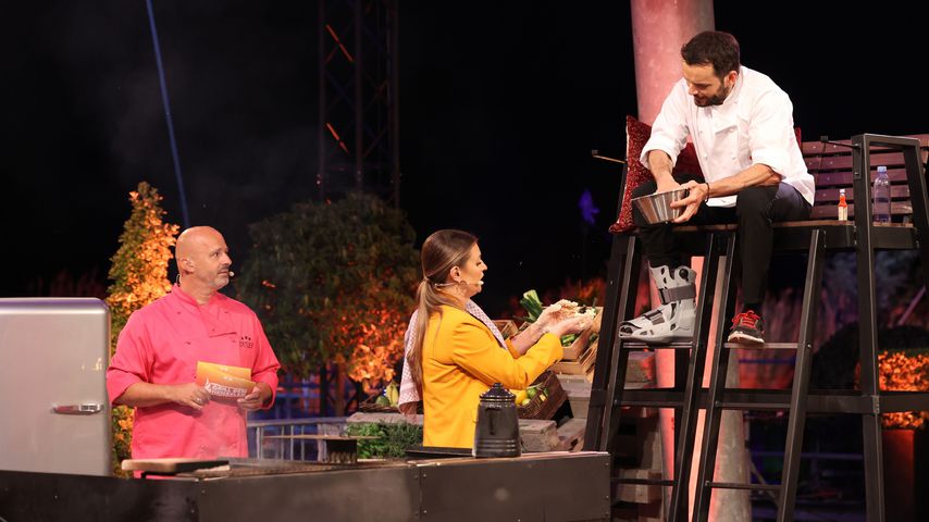 Detlef Steves, Laura Wontorra und Steffen Henssler