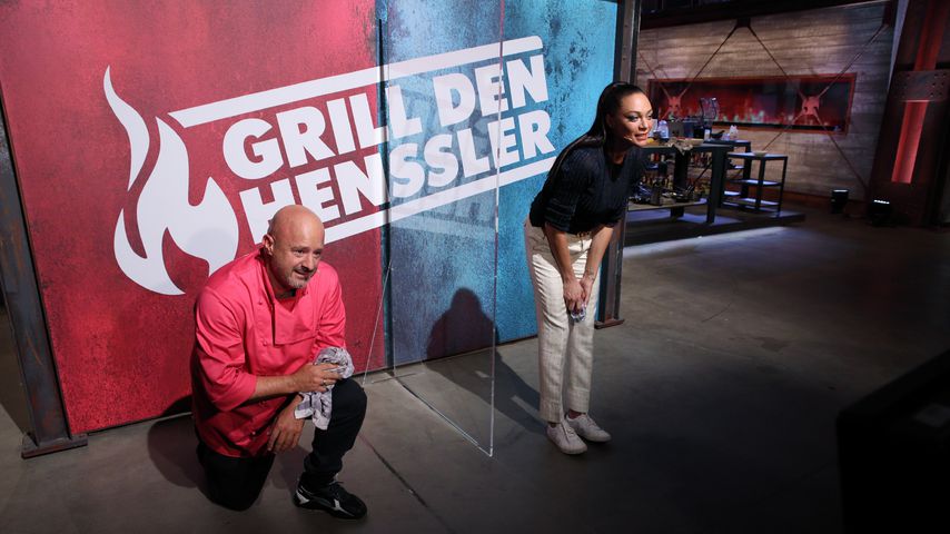 Detlef Steves und Lilly Becker bei "Grill den Henssler"