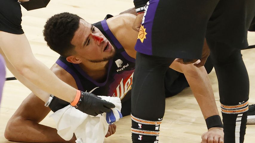 Devin Booker im Spiel gegen die Los Angeles Clippers