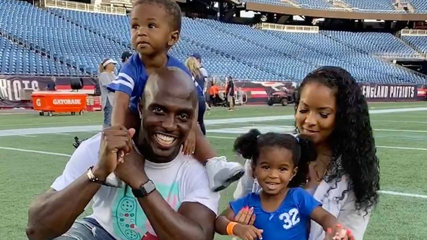 Devin McCourty mit seiner Frau Michelle und ihren Kindern
