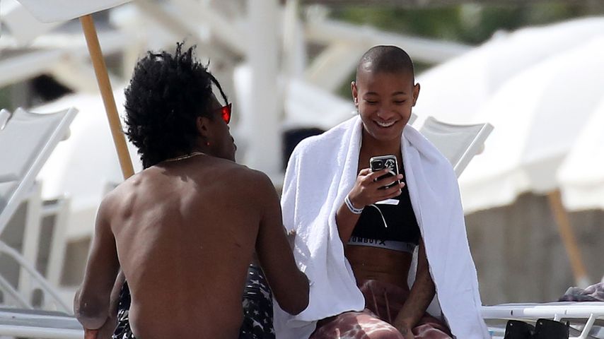 De'Wayne und Willow Smith im Dezember 2021