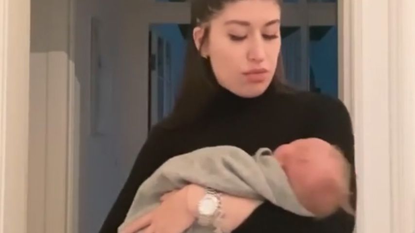 Diana June mit Sohn Adrian, Februar 2020
