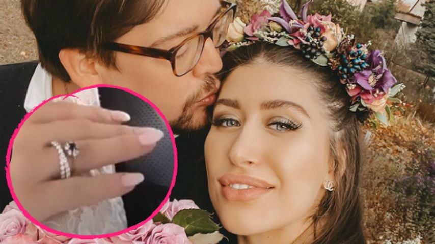 Endlich! Schwangere Diana June hat ihren Freund geheiratet