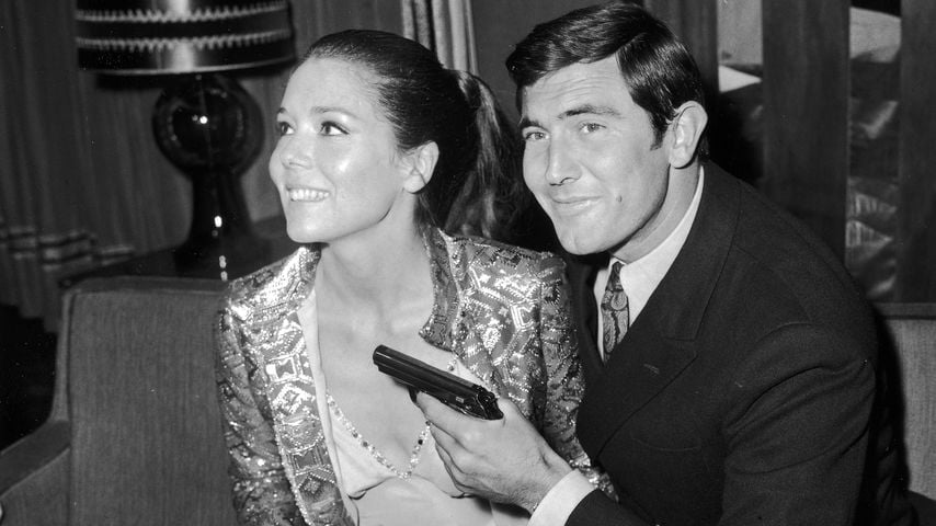Diana Rigg und George Lazenby, 1968
