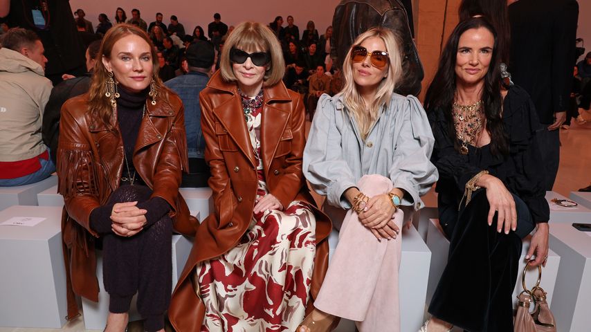 Diane Kruger, Anna Wintour, Sienna Miller und Juliette Lewis, Paris Fashion Week 2024