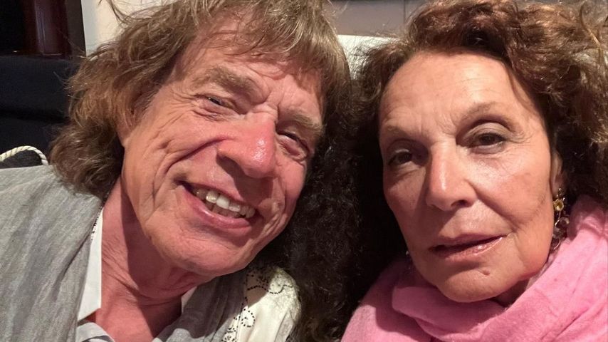 Legenden-Selfie von Mick Jagger und Diane von Furstenberg