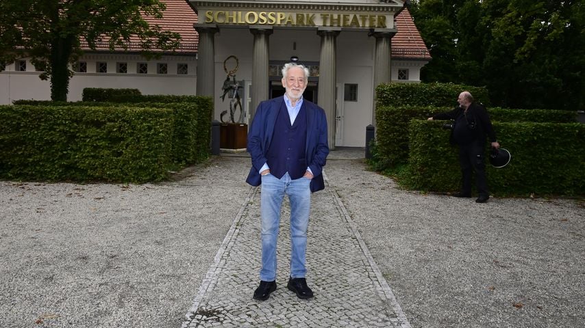Didi Hallervoden vor seinem Theater in Berlin, August 2022
