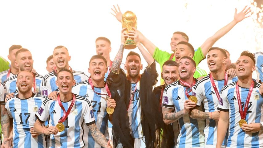 Die Argentinier feiern ihren WM-Sieg