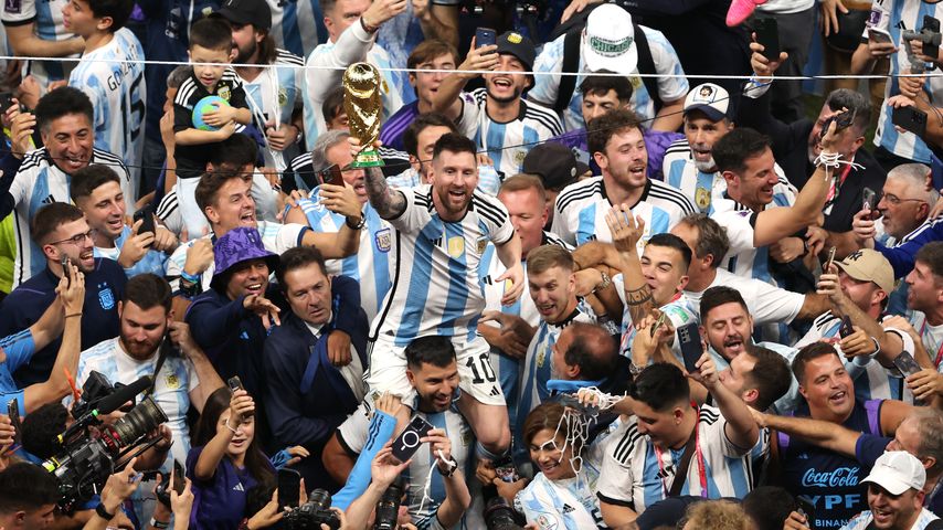 Die Argentinier feiern ihren WM-Sieg