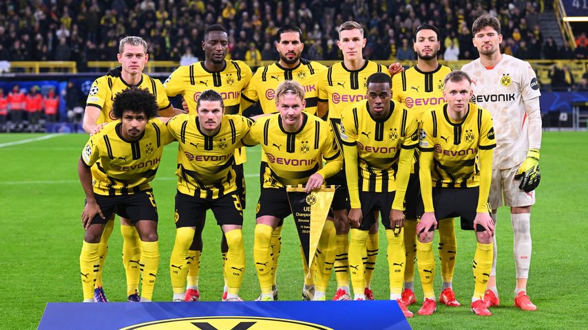 Die Aufstellung von Borussia Dortmund gegen FC Shakhtar Donetsk, Januar 2025