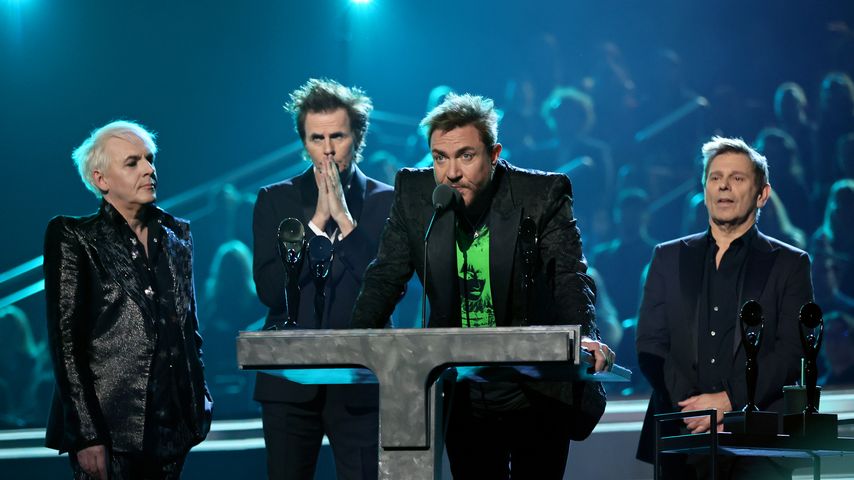 Die Band Duran Curan bei ihrer Aufnahme in die Rock & Roll Hall of Fame