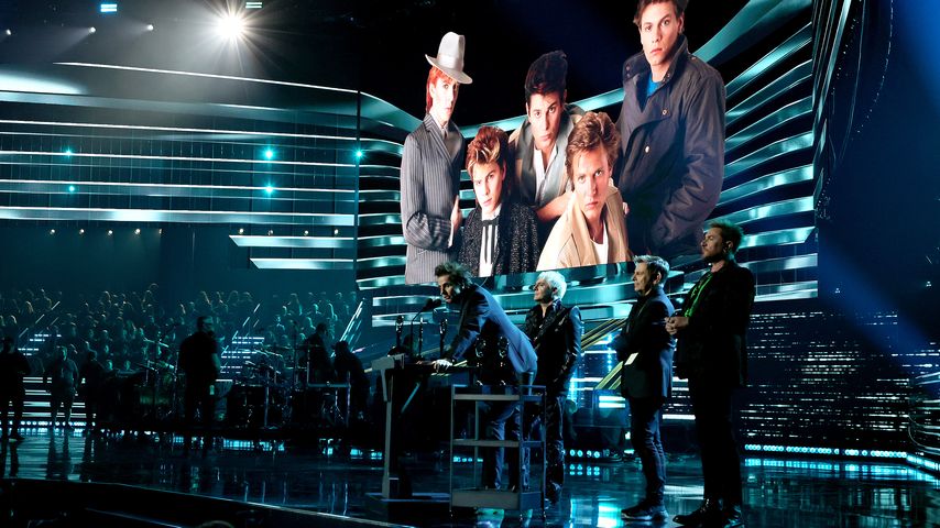 Die Band Duran Curan bei ihrer Aufnahme in die Rock & Roll Hall of Fame