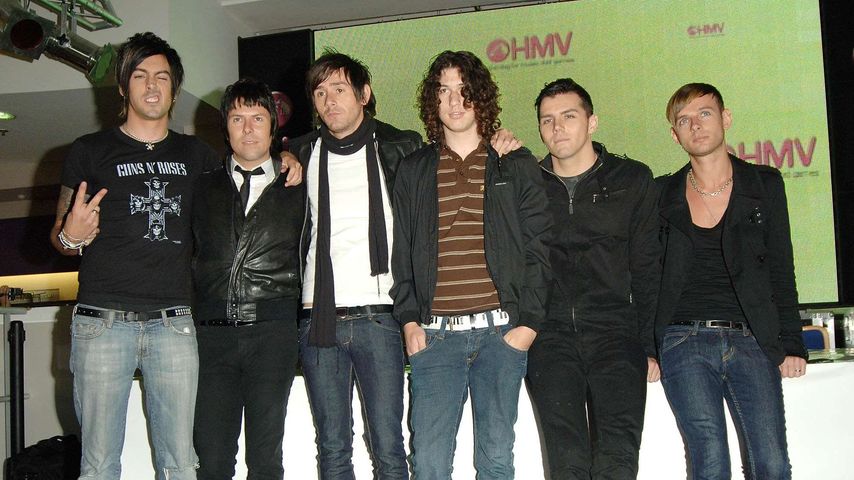 Ian Watkins (l.) mit seiner Band Lostprophets, 2006