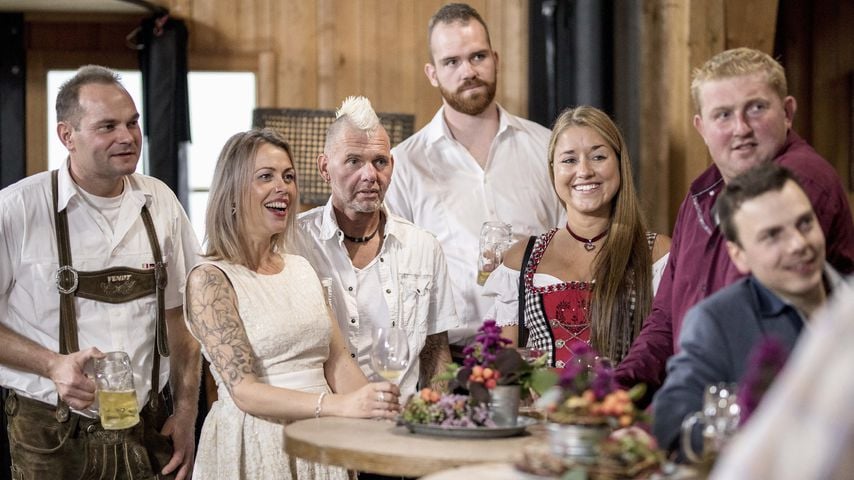 Kai, Bianca, Thomas, Thomas, Christina, Christian und Christopher von "Bauer sucht Frau" 2019