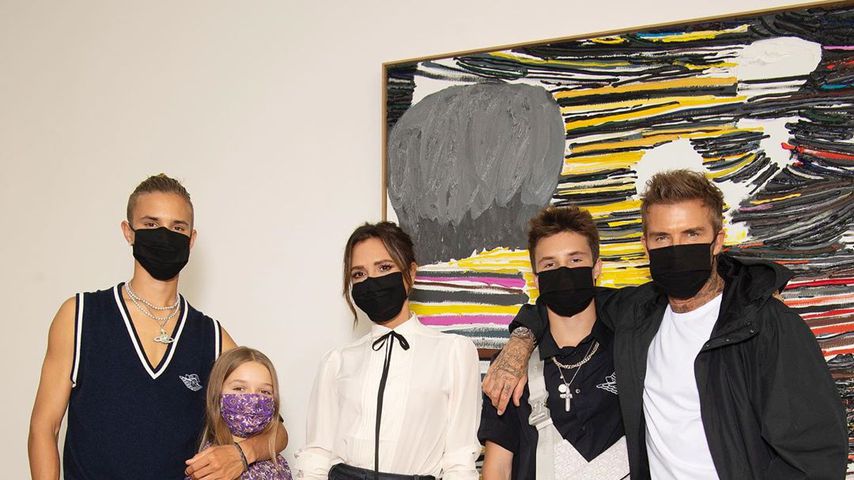 Romeo, Victoria, Harper Seven, Cruz und David Beckham 2020