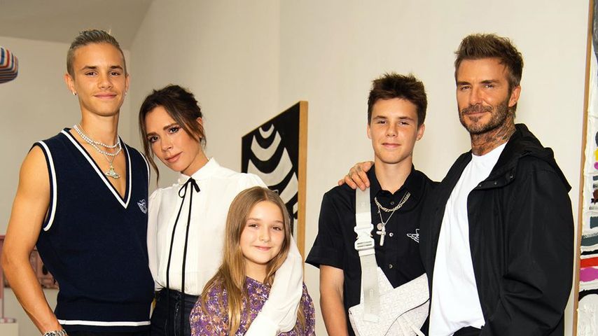 Romeo, Victoria, Harper Seven, Cruz und David Beckham 2020