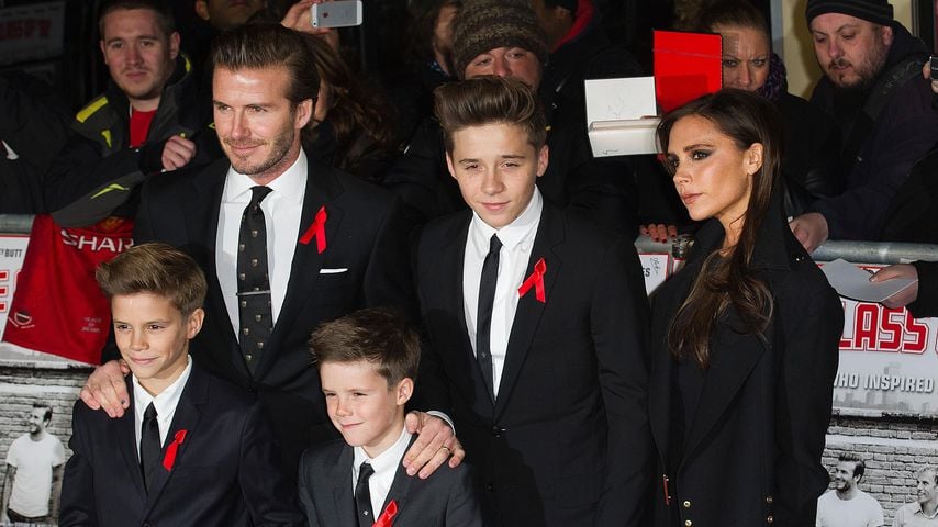 Die Beckhams bei einer Premiere in London