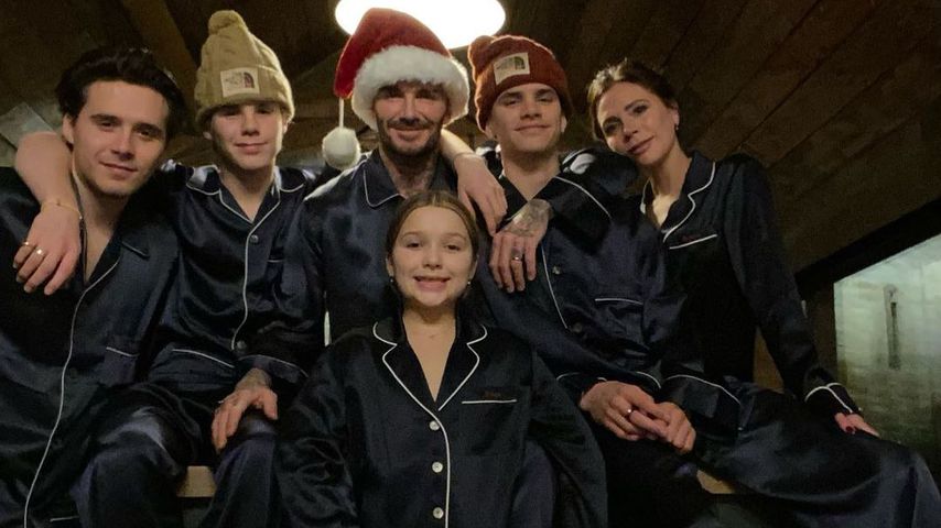 Die Beckhams an Weihnachten 2020