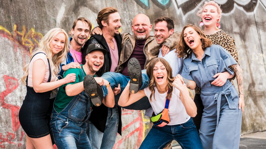 Die "Berlin - Tag & Nacht"-Crew mit u.a. Lutz Schweigel alias Joe (m.)