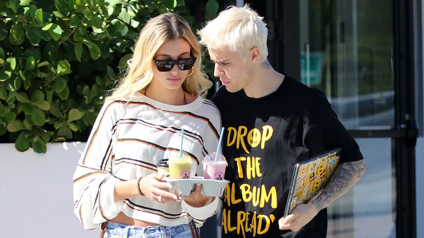 Hailey und Justin Bieber in Miami Beach