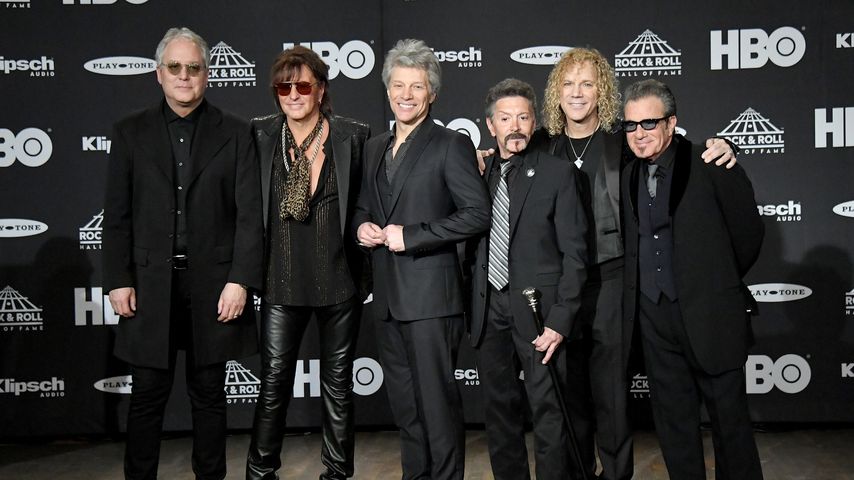 Die Bon Jovi Gründungsmitglieder im April 2018