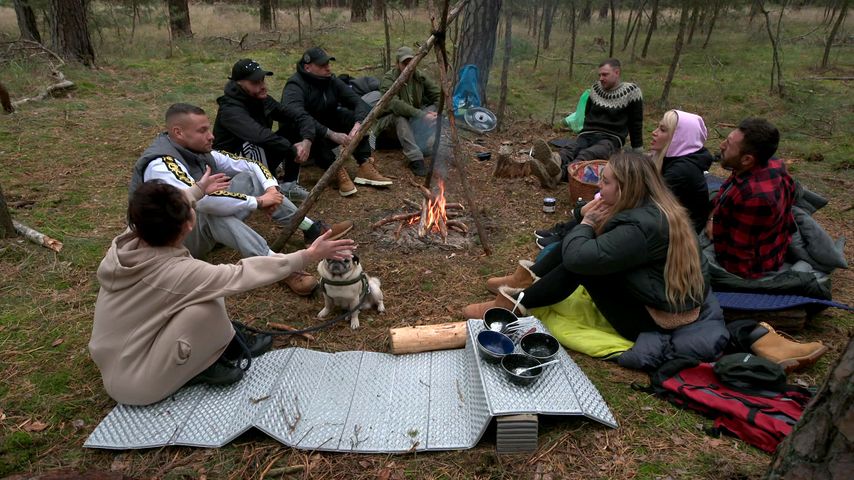 Die "B:Real"-Stars beim Campen