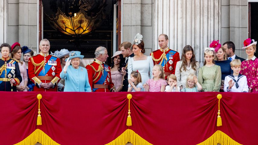 Die Britische Königsfamilie auf dem Balkon des Buckingham Palace