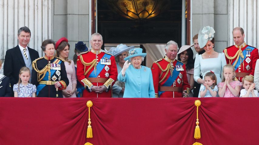 Die britische Königsfamilie bei der Geburtstagsparade von Queen Elizabeth II.