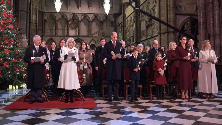 Die britische Königsfamilie in der Westminster Abbey im Dezember 2022