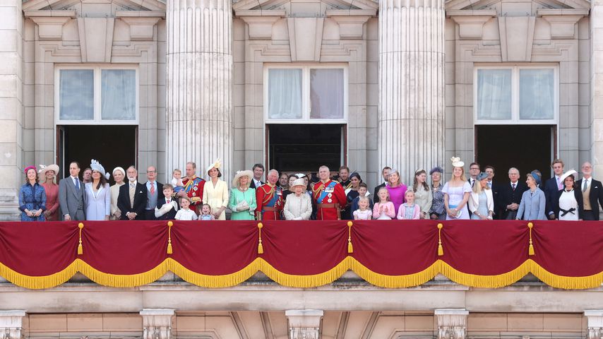Die britische Königsfamilie bei der Trooping the Colour-Parade 2019
