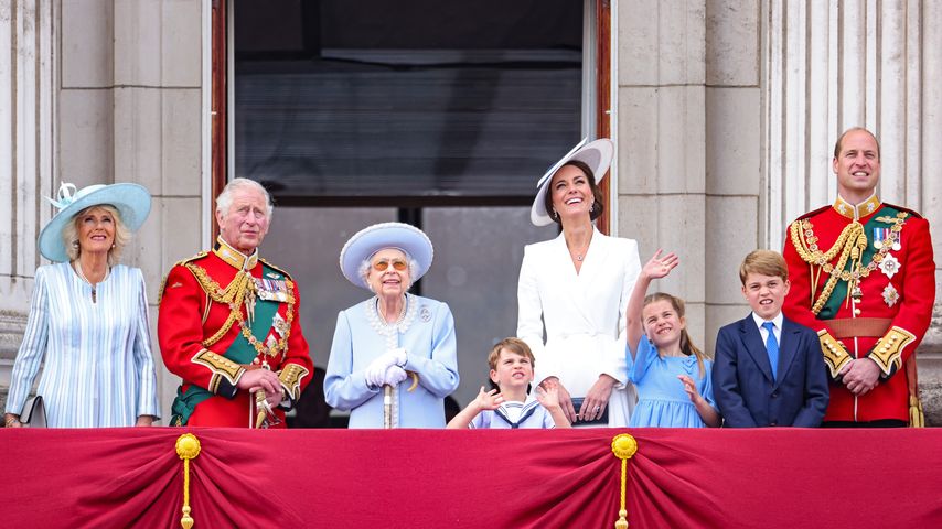 Die britischen Royals auf dem Balkon des Buckingham Palace im Mai 2022