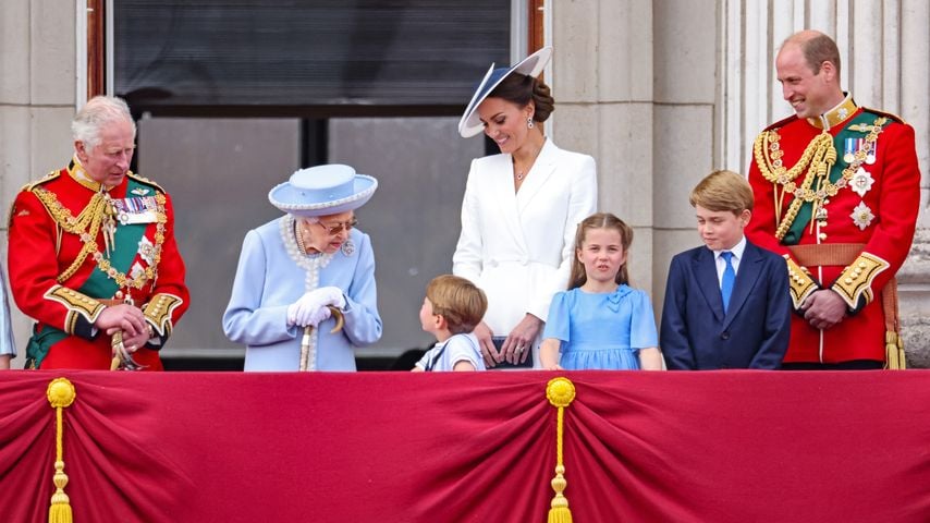 Die britischen Royals bei Trooping the Colour im Mai 2022