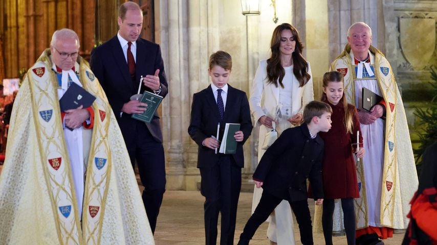 Die britischen Royals beim Weihnachtsgottesdienst im Dezember 2023