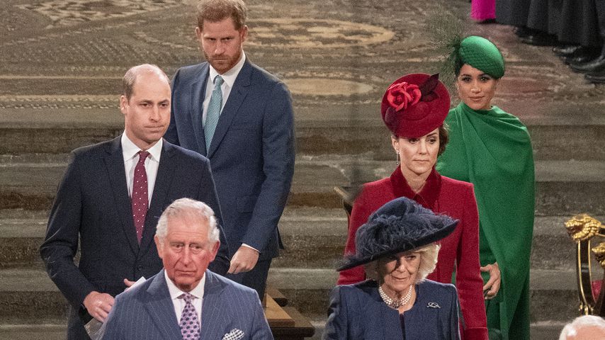 Die britische Royal Family beim Commonwealth Day in London im März 2020