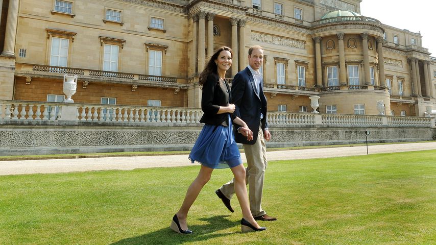 Die britischen Royals Herzogin Kate und Prinz William im April 2011 in London