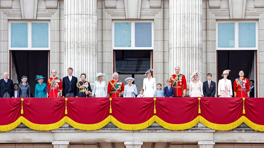 Die britischen Royals bei Trooping the Colour im Mai 2022