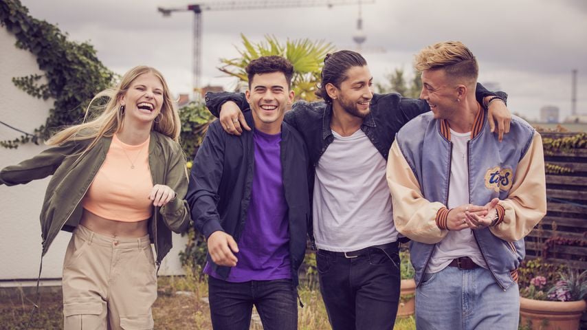 Die BTN-Darsteller Katharina Kock, Jörn Lehmann, Adonis Jovanovic und Jakob Grün