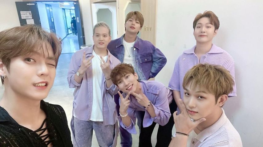 Die BtoB-Mitglieder Huta, Peniel, Sungjae, Eunkwang, Changsub und Hyunsik