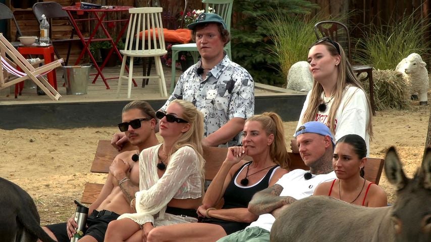 Tim, Emma, Giulia, Paco, Aurelia, Fritz und Nina, "Der Promihof"-Bewohner