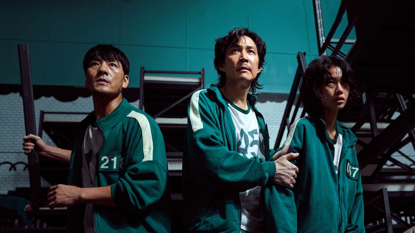 Die drei "Squid Game"-Darsteller Park Hae-soo, Jung Ho-yeon und Lee Jung-jae