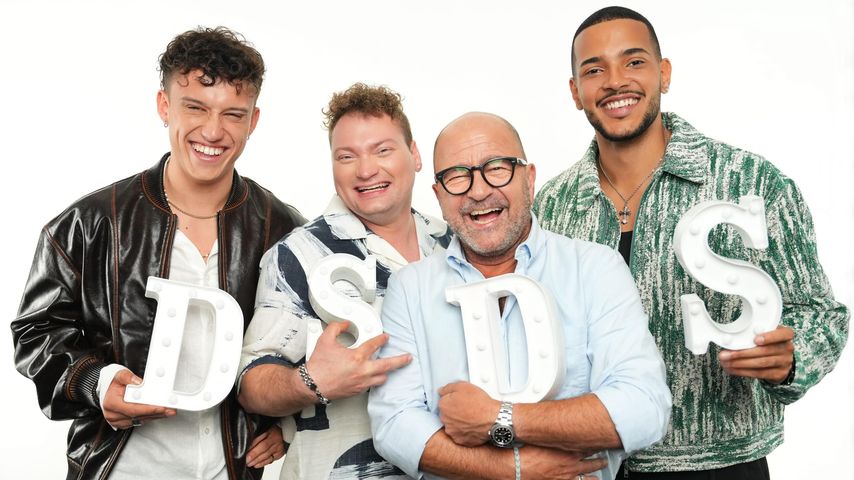 Die DSDS-Finalisten Tom Mc Conner, Christian Jährig, Nissim Mizrahi und Philip Matas