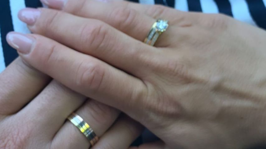 Die Eheringe von Angelina und Sebastian Pannek