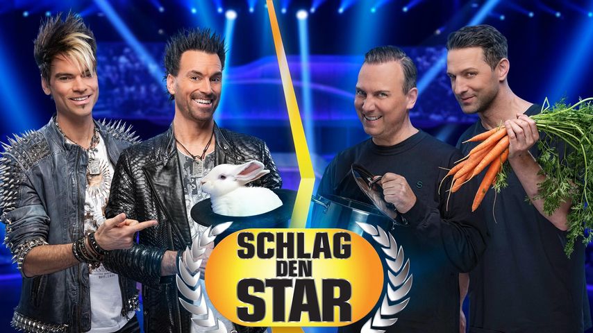 Die Ehrlich Brothers, Alexander Kumpter und Tim Raue bei "Schlag den Star"