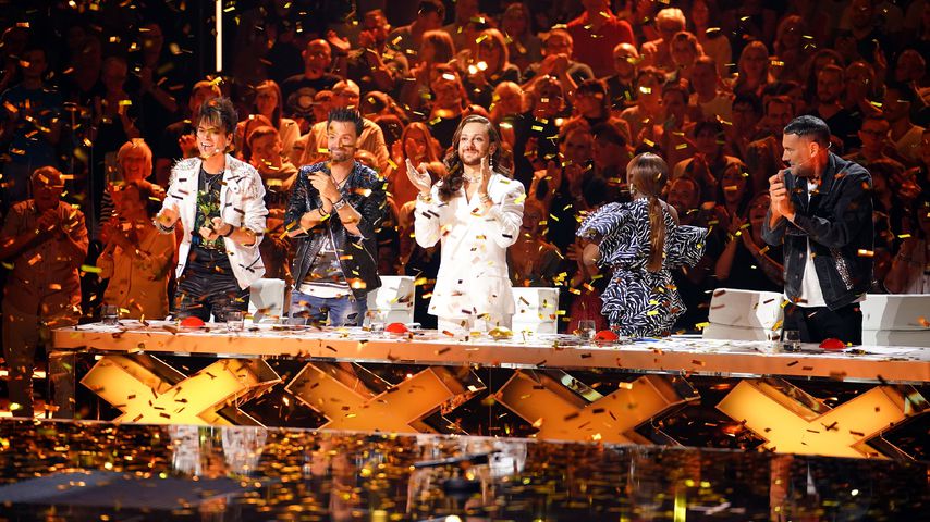 Die Ehrlich Brothers, Riccardo Simonetti, Motsi Mabuse und Michael Michalsky bei "Das Supertalent"